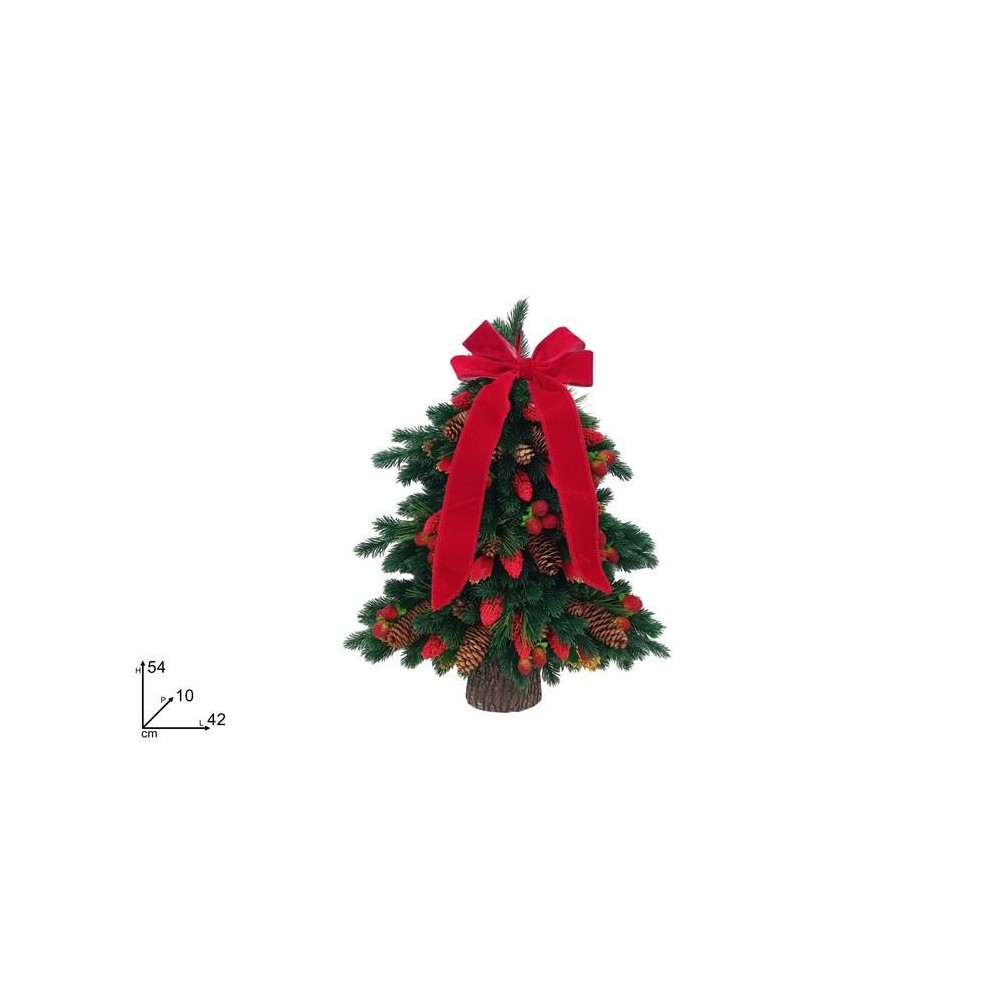 DIETROPORTA ALBERO DI NATALE BACCHE PIGNE